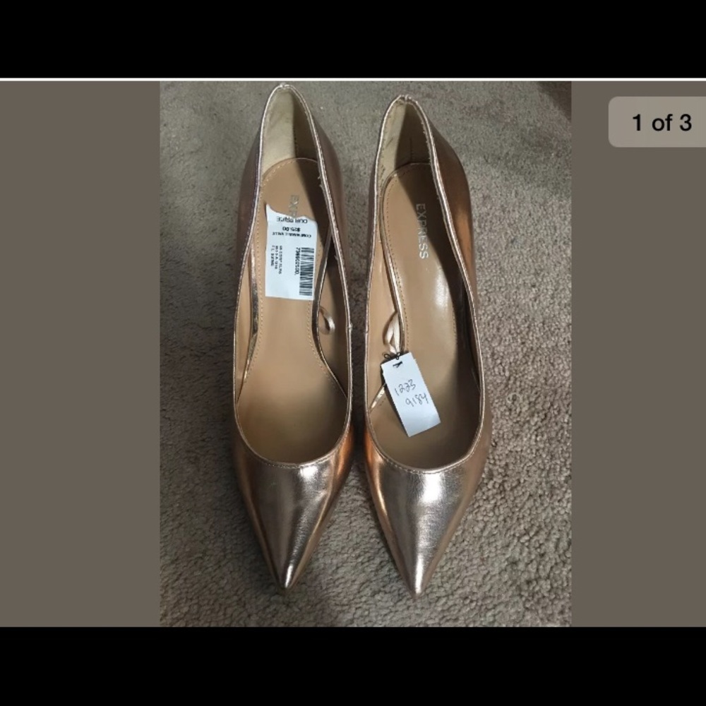 Express Rose Gold Pumps size 7